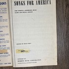 1941 Songs For America Sheet Music Songbook School  Club  Assemblies  Camp  Vtg 