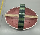 Vintage 1982 Shafford Original Ceramic Watermelon Fruit Bowl Basket Kitsch Decor