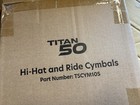 Simmons Titan 50 Series Cymbal Set Of 3  Two Tycsm10s  One Tycsm10sc With Arms