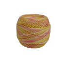 11 Balls Variegated Yellow Pink Star Tatting  Crochet Thread