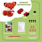 Red Fox Crochet Kit For Beginners With Yarn Crochet Hooks Stuffed Toy Xmas Gift