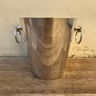 Vintage French Champagne Silverplate Ice Bucket Cooler 09032511