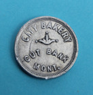 Cut Bank Montana City Bakery 1 Loaf Bread Antique Merchant Trade Token Mont  Mt
