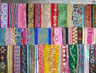 Very Rare Lot Antique Vintage Sari Lace Edging Ribbon 50 Pcs Embroidered Ds131