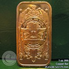  walking Liberty  1 Oz  999 Copper Bar