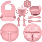 Silicone Baby Feeding Set   Baby Led Weaning Supplies Includes Suction Bowls    