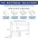 Bed Rail For Toddlers  Lightweight Safety Adjustable Bed Rail