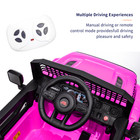 12v Kids Electric Car Ride On Toy Pink Jeep-style Battery Powered W remote Mp3