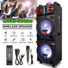 9000w Portable Bluetooth Speaker Heavy Bass Sound System Party Dual10  Subwoofer