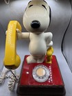Vintage 1976 The Snoopy And Woodstock Rotary Phone Telephone