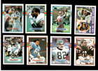 1989 Topps Nfl Trading Cards Mixed Lot Of 40 Cards Vintage