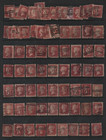 Uk Gb 1864 Collection Of 253 Queen Victoria 1 Penny Red Stamps