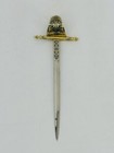 Antique Toledo Spain Enameled Rapier Dagger Knife 8    Letter Opener