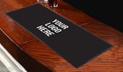 Customised Bar Runner Any Logo Black Bar Towel Runner Pub Mat Beer Cocktail