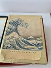 Vintage Blue Wave Bookplates Antioch Co  Japanese Illustration Full Set And Box 