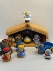 Fisher Price Little People Lot  Nativity Manger With Animals   People   Sound 