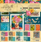 Graphic 45  let s Get Artsy  Complete Collection Plus Stamps Retired Van Gogh