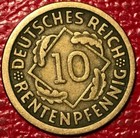 Better Grade 1924 D 10 Rentenpfennig Coin-apr075