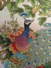 36  Chinese Cloth Silk Animal Peacock Mural Wall Hanging Tapestry Meditation