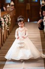 A Line Girl Lace Appliques Princess Wedding Party Flower Girls Dresses Vintage G
