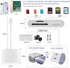 Sd Card Reader For Iphone  Memory White  sd tf usb Lightning  
