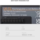 Lk-72 Internal Battery For Canon Pixma Tr150 Mobile Printer 10 8v - Free Ship Us