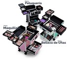 Pink Rolling Tiered Metal Makeup Trolley Case W  Drawer 22  13 4x9 4 
