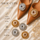 Pearl Shoe Clips For Wedding Shoes     Gold   Silver Bridal Shoe Accessories