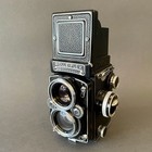 Rolleiflex 2 8e W zeiss 80mm Planar   Rollei Accessories And Leather Camera Bag