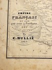 Historical Map 1836 France En 1813 Napoleon Europe Antiquarium Collection