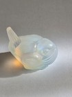Sabino Glass - Resting Bird Figurine - 1 5 Inches By 1 75 Inches Long - France