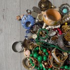 Vintage Mixed Collectibles   Jewelry Junk Drawer  Lot   More As Is Read Descript