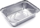 5 Lb Oblong Aluminum Set Of Pans Deep Foil Disposable Durable Large