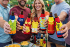 Funny Bottle Koozies 6 Pack Zipper Beer Coolers Beach Party Gift Set