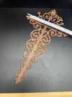 Vintage Cast Iron Ornate Filigree Hanging Wall Decor