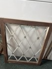 C 1900   s Antique Leaded Glass Diamond Window