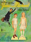 Vintage Uncut 1964 Jane   Michael Paper Dolls  mary Poppins   1 Top Reproduction