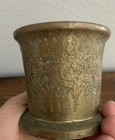 Antique Solid  Brass Apothecary Mortar   Pestle Pharmacy Decor 3    Tall