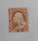 1855 Washington 3 Cent Stamp Scott   11 Type 1 