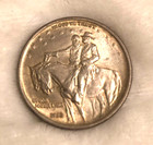 Antique 1925 Stone Mountain Half Dollar 90  Silver Commemorative Coin Monument
