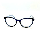 New Kate Spade Gela Gf5 Blue pattern 50-17-140mm Rx Eyeglasses Frame Small
