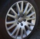 4pcs Fits For Audi 69mm Grey Chrome Wheel Rim Center Hub Caps Emblem 4b0601170a