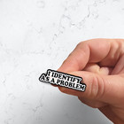 I Identify As A Problem Enamel Pin     Funny Sarcastic Lapel Badge Humor Gift