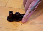 Squeeeek No More o berry Counter Snap Kit  3232  For Hardwood 1 4   Black