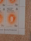 Sheet U49 British Virgin Islands 1974 Year Mint Stamps Mnh