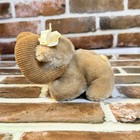 Dakin Ram Plush Vintage 1983 Laying Cordaroy Horns Brown Tan With Tag