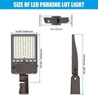 10 X 150w Led Parking Lot Light Dusk To Dawn Commercial Shoebox Lamp 3000k-5000k