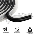 2 Pack Butyl Seal Tape  3 8 X 30 Feet Black Rubber Sealant Tape  Leak Proof Put