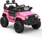 Ride On Truck Car 12v Kids With Remote Control Spring Suspension Led Lights 