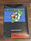 Super Mario World Snes Super Nintendo Instruction Manual Only